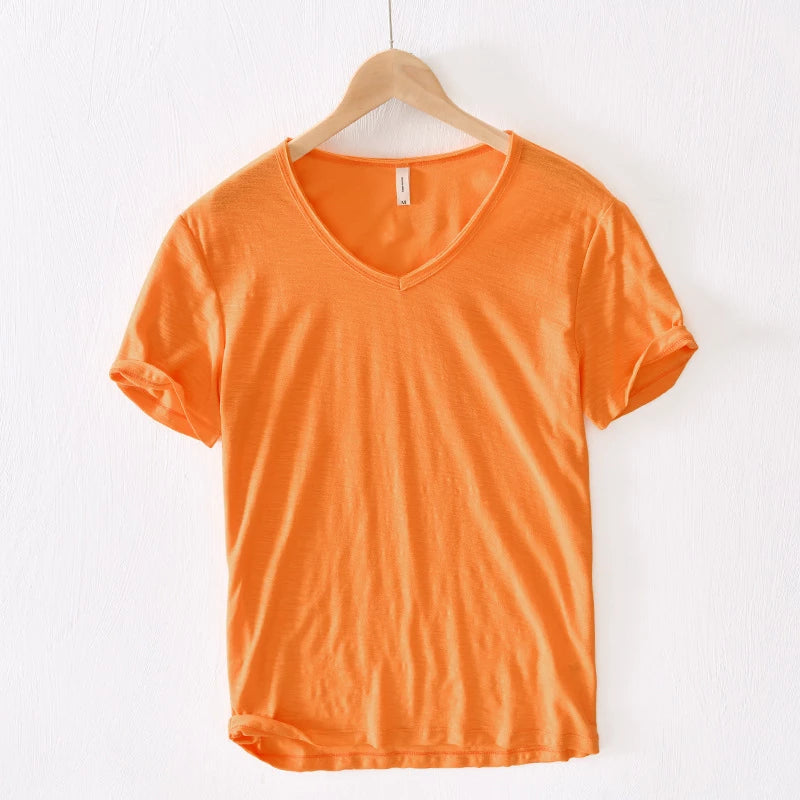 Milo | T-Shirt con scollo a V in cotone morbido