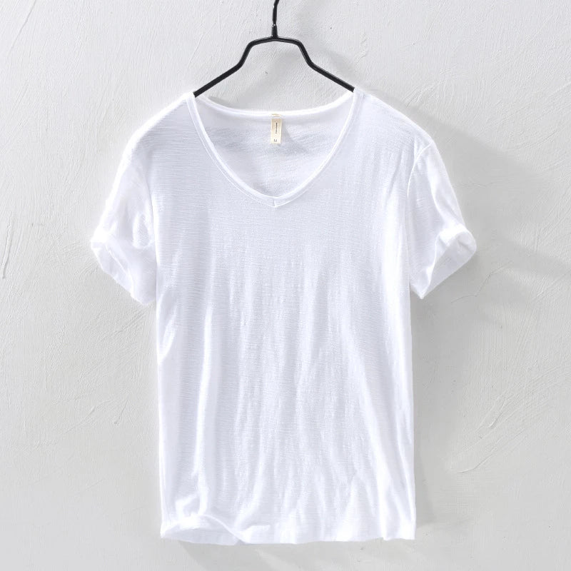 Milo | T-Shirt con scollo a V in cotone morbido