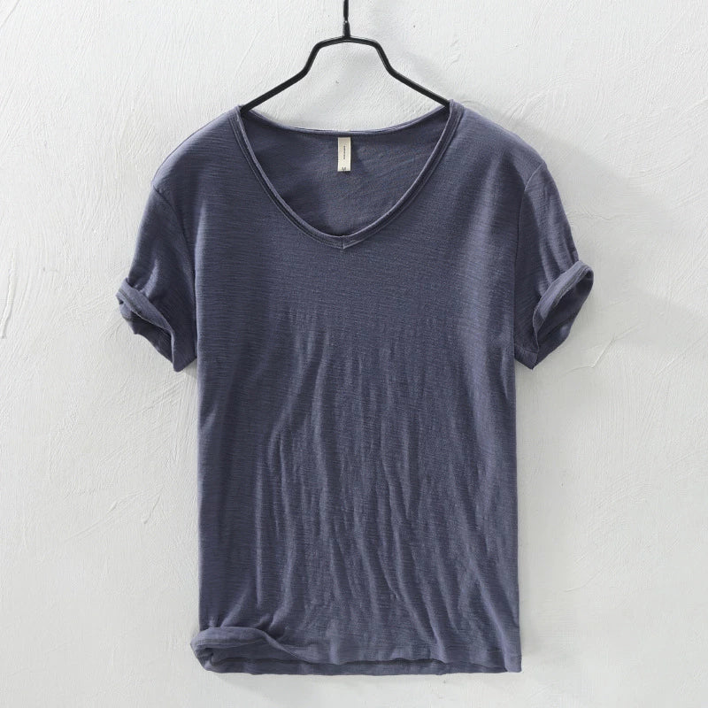 Milo | T-Shirt con scollo a V in cotone morbido