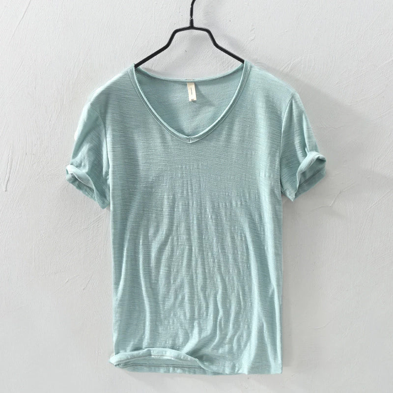 Milo | T-Shirt con scollo a V in cotone morbido