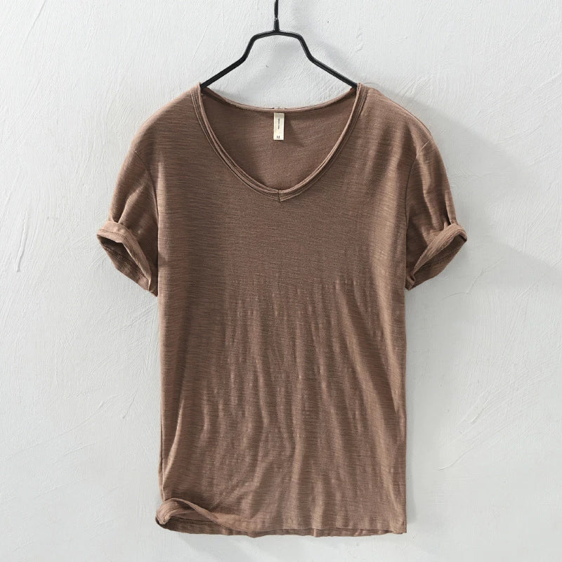 Milo | T-Shirt con scollo a V in cotone morbido
